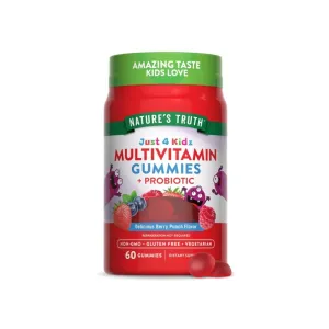 Nature's Truth Just 4 Kidz Multivitamin Gummies Berry Punch 60 Pcs