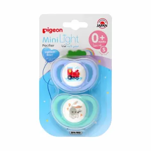 Pigeon Mini Light Pacifier 0m+ Small Multi-Color 2 Pcs