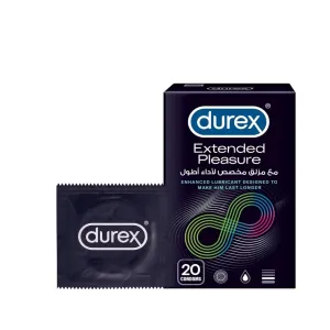 Durex Extended Pleasure Condoms 20 Pcs