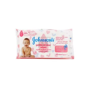 Johnson's Gentle All Over Wipes 20 Pcs