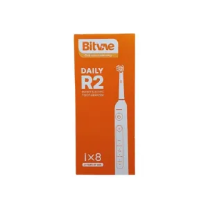Bitvae Daily R2 Rotary Electric Toothbrush Pink With 8 Heads & 1 Travel Case