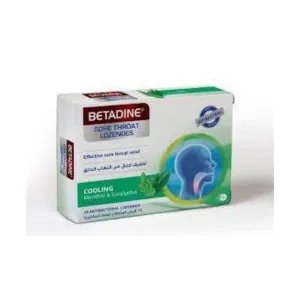 Betadine Sore Throat Menthol & Eucalyptus Lozenges 24 Pcs