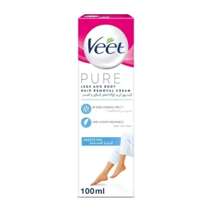 Veet Pure Legs & Body Hair Removal Cream For Sensitive Skin 100ml