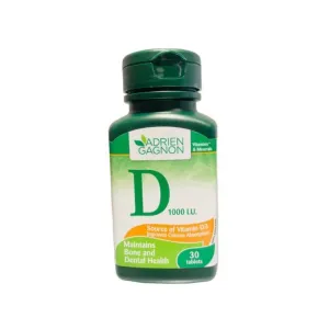 Adrien Gagnon Vitamin D 1000 IU 30 Tablets Pcs