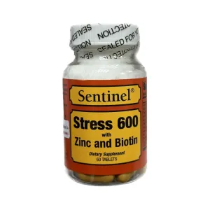 Sentinel Stress 600 with Zinc and Biotin Tablets 60 Pcs