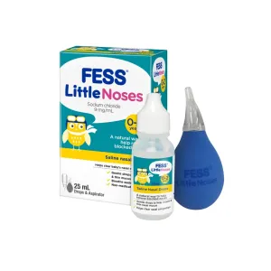 Fess Little Noses Saline Nasal Drop 25ml + Aspirator