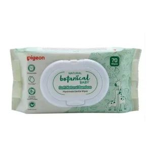Pigeon Soft Natural Bamboo Baby Gentle Wipes 70 Pcs