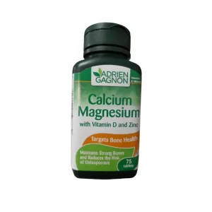 Adrien Gagnon Cal-Mag Zinc + D Tablets 75 Pcs