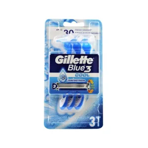 Gillette Blue 3 Cool Razor 3 Pc