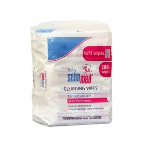 Sebamed Baby Cleansing Wipes With Panthenol 4x72 Pcs