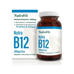 NutraVit Nutra Vitamin B12 1000mcg Plus Tablets 30 Pcs