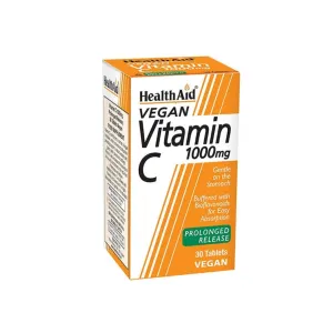 HealthAid Vegan Vitamin C 1000mg Prolonged Release Tablets 30 Pcs