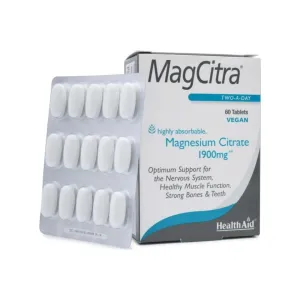 HealthAid MagCitra 1900mg Tablets 60 Pcs