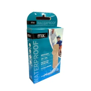 MX Health Waterproof Adhesive Plasters 1.9x7.2cm 20 Pcs