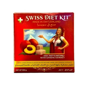 Swiss Diet Kit Chew Candy Peach Flavour 122 Pcs 500gm