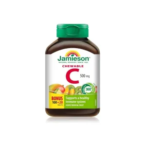 Jamieson Vitamin C 500mg Chewable Tablets 120 Pcs