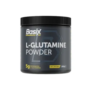 Basix Micronized L-Glutamine Power Unflavoured 300gm