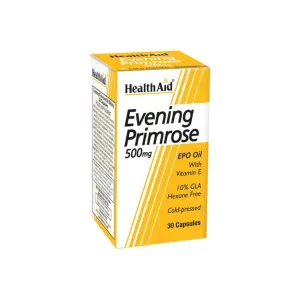 HealthAid Evening Primrose 500mg With Vitamin E Capsules 30 Pcs