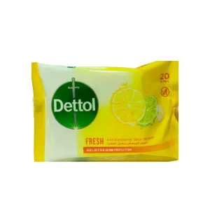 Dettol Fresh Antibacterial Skin Wipes 20's