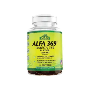 Alfa Omega 369 Flax Oil 1000mg Softgels 60 Pcs