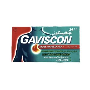 Gaviscon Extra Peppermint Tablets 24 Pcs