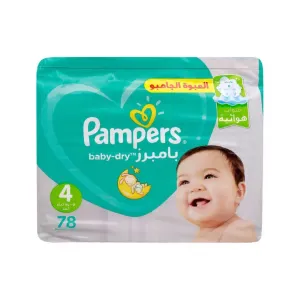 Pampers Baby-Dry Size 4 Maxi (9-14kg) Diapers 78 Pcs
