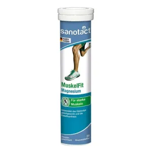 Sanotact Muscle Fit Magnesium Lemon Effervescent Tablets 20 Pcs