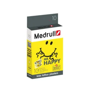 Medrull Mr. Happy Kids Tattoo Waterproof Plasters 10 Pcs