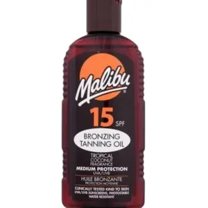 Malibu SPF15 Bronzing Tanning Oil Medium Protection Tropical Coconut 200ml