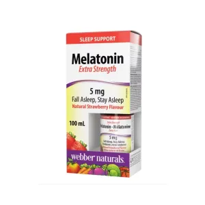Webber Naturals Melatonin Extra Strength 5mg 100ml