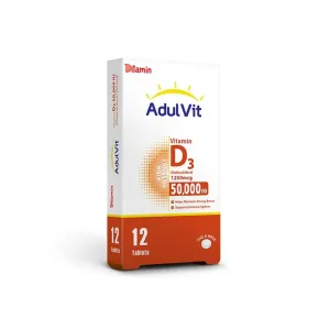 Ditamin Vitamin D3 50,000 Tablets 12 Pcs