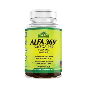 Alfa Omega 369 Flax Oil 1,000mg Softgels 100 Pcs