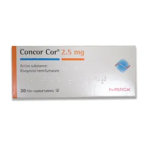 Concor Cor 2.5mg Tablets 30 Pcs