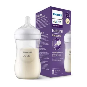 Avent Natural Response Feeding Bottle 1m+ 260ml