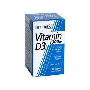 HealthAid Vitamin D3 1000 IU Tablets 30 Pcs