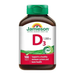 Jamieson Vitamin D3 1000IU Tablets 100 Pcs