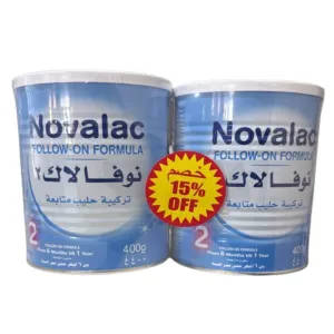 Novalac Follow-On Formula Milk N2 (6-12m) 2x400gm (Offer Pack)