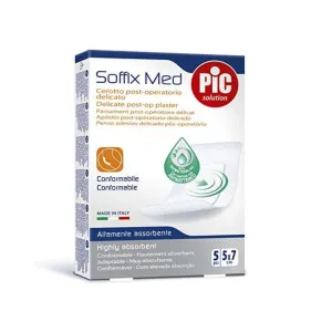 Pic AquaBloc Waterproof Post-Op Plaster Ultra Thin 5x7cm 5 Pcs