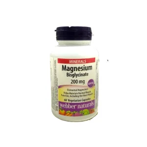 Webber Naturals Magnesium Bisglycinate 200mg 60 Pcs