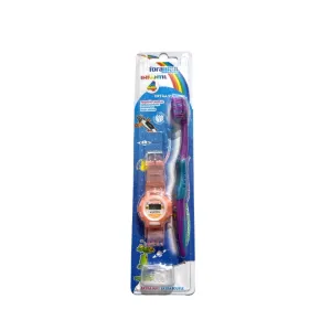 Foramen Infantil 4 Extra Soft Toothbrush + Digital Watch