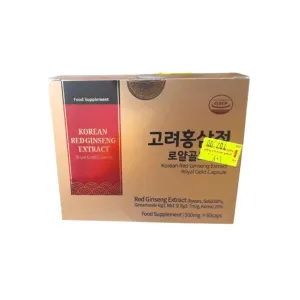 Korean Red Ginseng Extract Royal Gold 500mg Capsules 60 Pcs