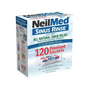 NeilMed Sinus Rinse All Natural Relief Premixed Refill 120 Sachets