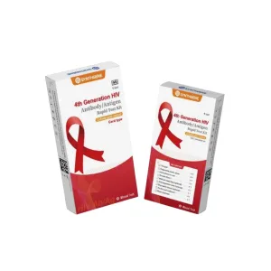 Synthgene 4th Generation HIV Antibody/Antigen Rapid Test Kit Card Type 1 Test