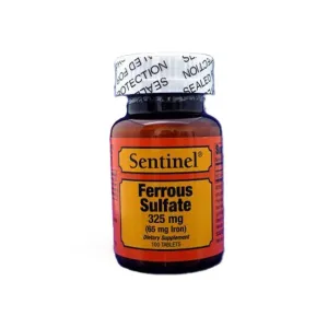 Sentinel Ferrous Sulphate 325mg Tablets 100 Pcs