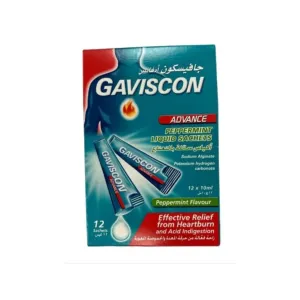 Gaviscon Peppermint Liquid Sachet 10ml 12 Pcs