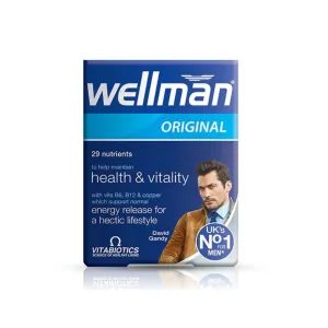 Vitabiotics Wellman Original Health & Vitality Tablets 30 Pcs