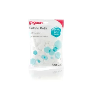 Pigeon 100% Pure Cotton Balls 100 Pcs