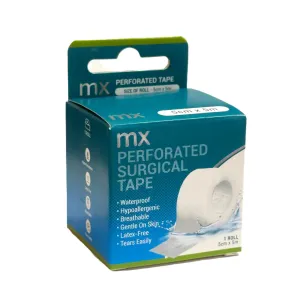 MX Perforated Surgical Tape 5cm x 5m 1 Roll