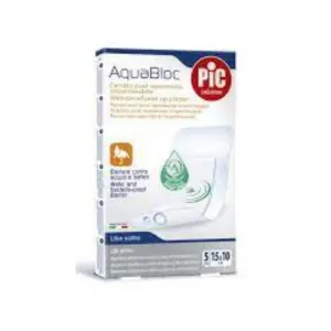 Pic Aquabloc Waterproof Post-Op Plaster 15x10cm 5 Pcs