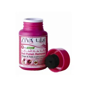 Ziva Nail Polish Remover Sweet Almond & Strawberry 75ml